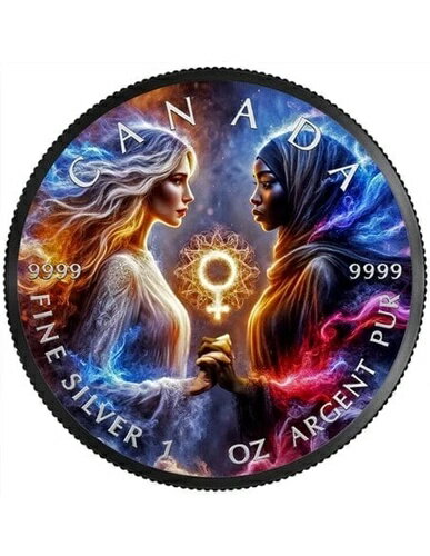 女性の日 ブラックルテニウム 1オンス 銀貨 メキシコ 2023