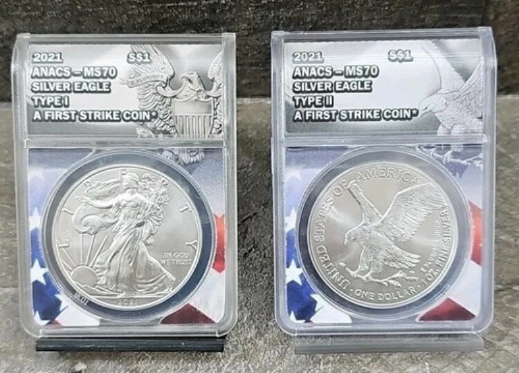 2021年 Ty 1 & Ty 2 $1 アメリカンシルバ