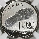 カナダ。2019年、3ドル、銀貨 - NGC PF70 - トップポップ?? ジュノービーチのD-Day