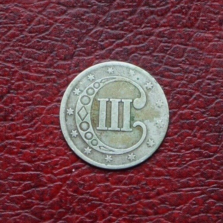 アメリカ 1851年 銀貨 3セント