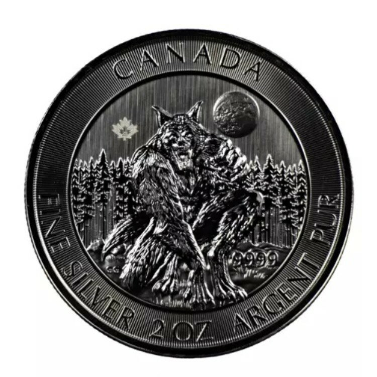 2021年カナダ狼男2オンス銀貨 北の生き物シリーズ