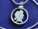 BARBER FULL LIBERTY ダイムペンダント 20インチ 925シルバー イタリアンスネークチェーン COA & ボックス付き
