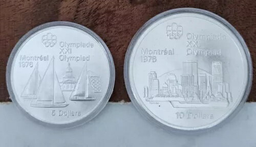 1973年カナダ銀貨セット - シリーズ1、#3と#4、地理