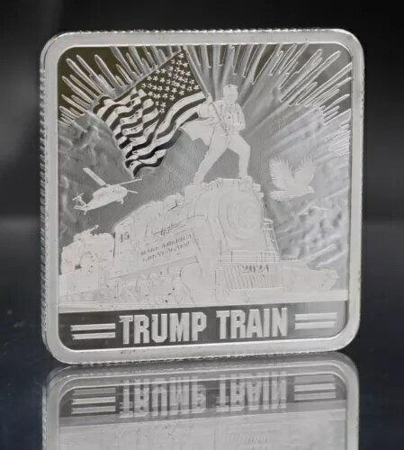 ドナルド・トランプ大統領 TRAIN アメリカ国旗ヘリコプター 1オンス 999 シルバーバー C5308