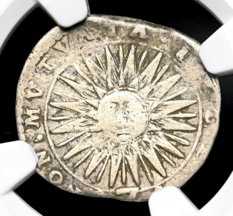 イタリア、マントヴァ。フェルディナンド・ゴンザーガ作（1612-1626年）。銀貨7ソル、NGC VF30