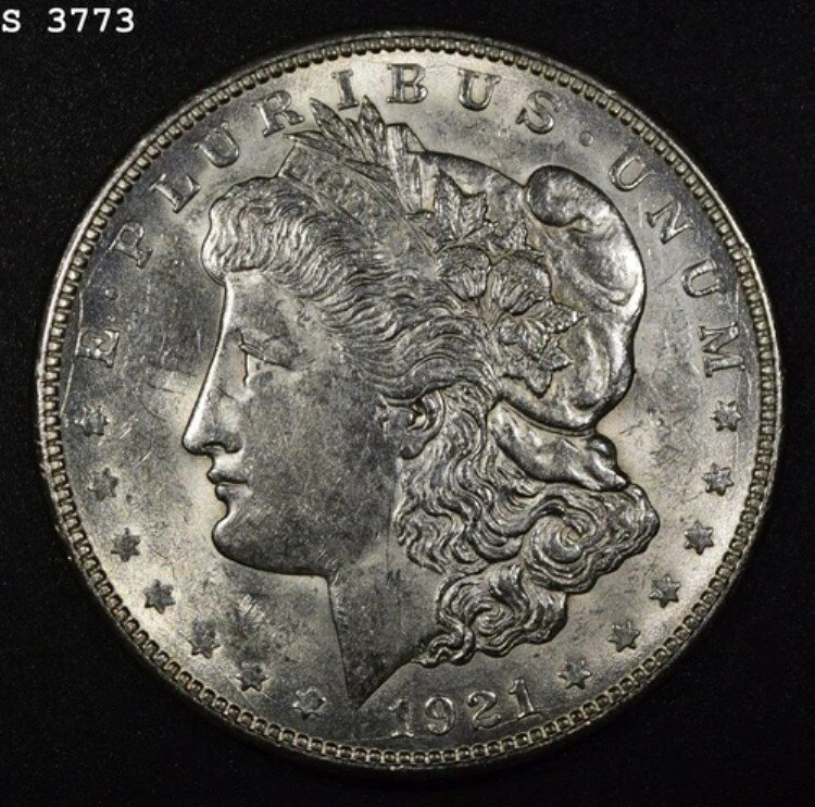 1921-D モルガン銀貨「CH BU」*1点目以降は送料無料*