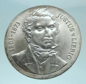 1978年 ドイツ ユストゥス・フォン・リービッヒ化学者 純正銀貨 10マルク i79107