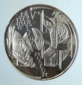 2003年 ドイツ ミュンヘン 航空宇宙技術博物館 純正プルーフ銀貨 10EU i75184