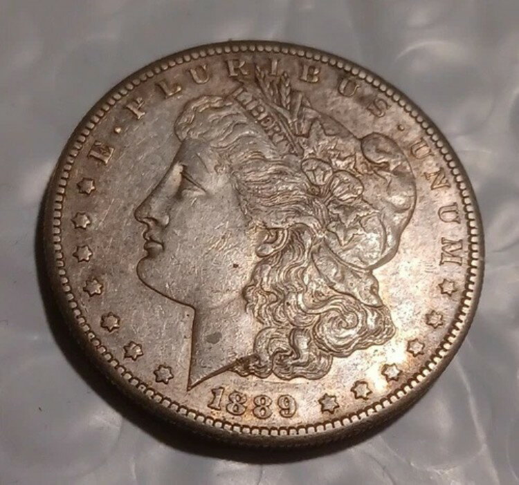 1889-S モーガン銀貨 - KEY / ハーダーデート - 素晴らしい!!