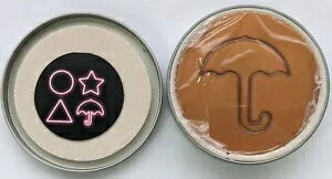 2022年 ニウエ イカゲーム ダルゴナ ハニカム傘型 2ピース 2オンス 銀貨