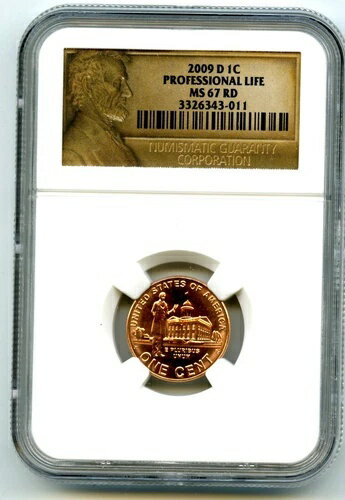 楽天WORLD RESOURCE【KING店】2009 D 米国造幣局 セント プロフェッショナル ライフ NGC MS67 RD 旧スタイル NGC リンカーン ラベル