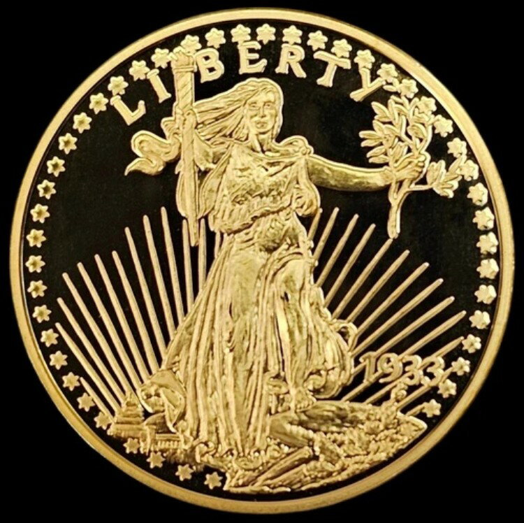 楽天WORLD RESOURCE【KING店】1933年未鑑定ダブルイーグルスタイルプルーフ記念メダル BB005