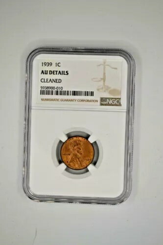 1939年 1C AU 詳細クリーニング済み NGCグレード