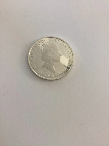 1985年 BVI 20ドル「金の聖体顕示台」プルーフ .925 銀貨 カリブ海の宝物コイン