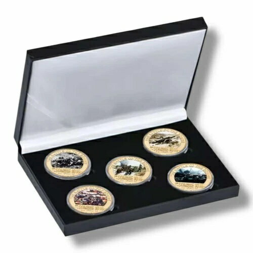 ソンムの戦い 金メッキコイン5枚セット＆ボックス - 第一次世界大戦 イギリス帝国