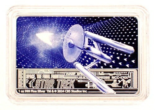 2024年 2ドル NIUE プルーフ スタートレック：スペース・ザ・ファイナル・フロンティア 1オンス 銀貨 OGP