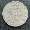 1873年メキシコ円周率O.ペソKM#408.7ヴィンテージダンスコメキシコタイプセットアルバムより