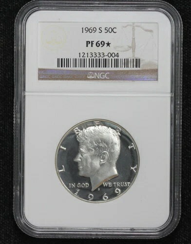 1969-S プルーフ ケネディ ハーフダラー NGC PF-69* スター 4AKW(3)