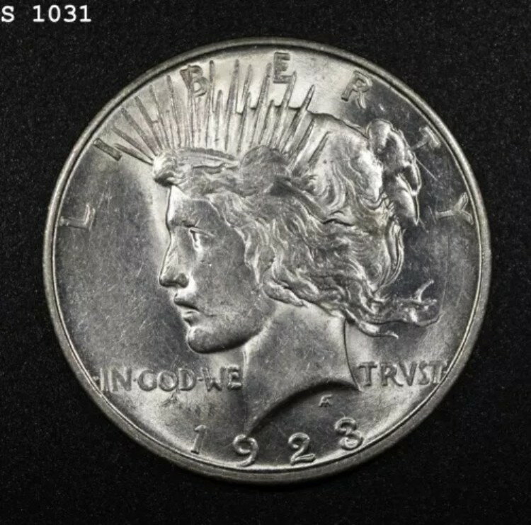 1923-D ピースダラー "CH BU" *1点目以降は送料無料*