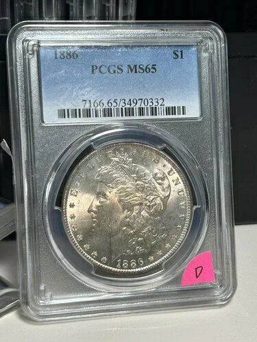 1886年 1ドル（通常刻印）シリーズ：