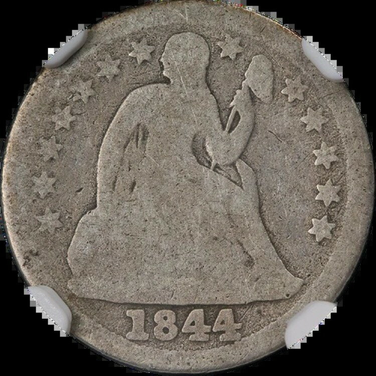 1844年製 シーテッド リバティ ダイ