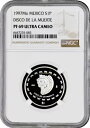 メキシコ 1 ペソ 1997、NGC PF69 UC、「テオティワカン - ディスコ デ ラ ムエルテ」銀貨