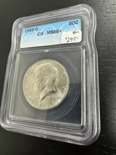 1969-D ICG MS66+ Plus Kennedy Half Dollar Silver Clad 50C Superb BU Coin商品について流通/非流通 非流通額面 50セントコイン ケネディ組成 銀40%、銅60%発行年 1969年鋳造タイプ ビジネス造幣局所在地 デンバー等級 MS66+製造国/地域 アメリカ合衆国修正アイテム番号認証 ICG注意事項※以下の注意事項をご理解のうえ、ご購入ください■ 鑑定済みコイン・紙幣について各種コイン・紙幣の鑑定機関（NGC、PCGS、PMGなど）は、収集品の真贋鑑定およびグレーディングを行う専門機関です。鑑定後の商品は、専用ケース（スラブ）に封入され、状態を示すグレードが付与されます。■ グレードについてグレードはコイン・紙幣自体の状態を評価するものであり、ケース自体の品質や状態を保証するものではありません。製造・輸送時の影響により、以下のような状態が発生する場合がございます。- 軽微なスレ傷・拭き傷（特に光の角度で見えるもの）- ケース内部のホコリ・小さな異物（鑑定機関の検品基準を満たしている場合）- ラベルのズレ・わずかな傾きこれらは鑑定機関の基準内であり、返品・交換の対象とはなりませんのでご了承ください。■ ラベルの種類について各鑑定機関では、コイン・紙幣の状態や鑑定の結果に応じて異なるラベルが付与されます。- 通常ラベル（Standard/Regular）：一般的なグレード付き鑑定済みコイン・紙幣- オーセンティック（Authentic）：グレードなしで真贋のみ保証- 詳細グレード（Details）：クリーニング跡やエッジのダメージがあるが本物と認定- 特別ラベル（Special Label）：記念版や特定のデザインの限定ラベル - 例：NGC「Early Releases」「First Releases」、PCGS「First Strike」 などグレードやラベルの種類は、商品画像および説明文をご確認のうえ、ご購入ください。■ 在庫状況について当店の商品は海外から取り寄せております。ご購入のタイミングによっては在庫切れとなる場合がございます。その際はご連絡のうえ、ご注文をキャンセルさせていただく場合がございますので、あらかじめご了承ください。■ ご注文後のキャンセルについてご注文と同時に商品のお取り寄せを開始するため、お客様都合によるキャンセルは承っておりません。■ 配送についてお届けまでに通常2〜3週間ほどかかります。海外の祝日や天候、税関手続きにより通常より配送が遅れる可能性がございます。■ 保証について商品説明に英語で「保証（warranty）」と記載があっても、日本国内では適用されませんのでご了承ください。 当店では、商品到着後7日以内の初期不良に限り、対応させていただきます。 （返品規約の詳細については、楽天市場内の会社概要欄下部をご参照ください。）■ 商品の色・素材感について撮影環境やモニター設定により、実際の商品と色味や質感が異なる場合がございます。■ 価格変動について希少性の高い商品は市場価格の変動により、追加料金をお願いする場合がございます。追加料金に同意いただけない場合には、ご注文のキャンセルが可能ですので、ご安心ください。■ その他サービスについて海外製品の輸入代行も承っております。ショップに掲載されていない商品でもお探し可能ですので、お気軽にご相談ください。尚、業者販売（業販）や複数購入の場合、割引対応も可能です。ご希望の方はお問い合わせください。