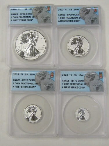 フィジー 2023 T1 ANACS RP70 DCAM 4コイン 