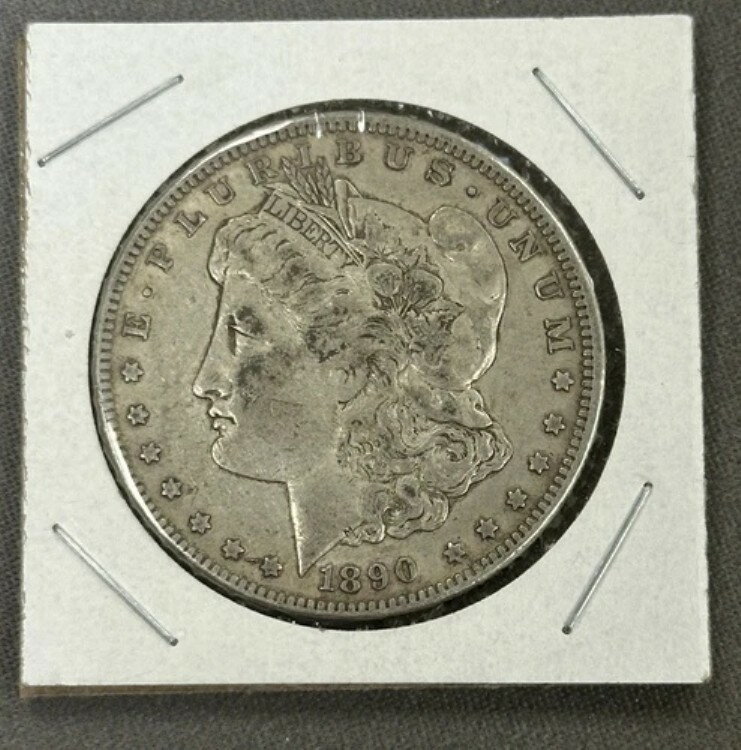 1890年CCモルガン銀貨1ドル、優良日付カーソンシティ#7850(3)