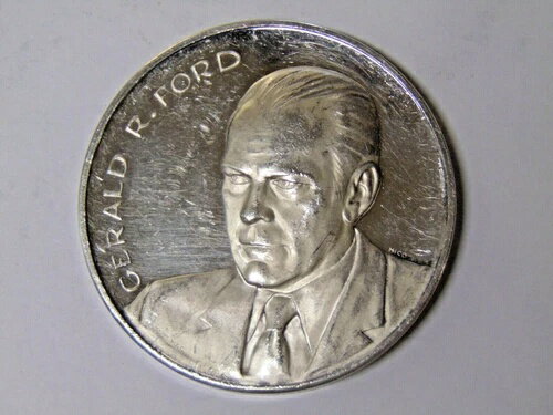 ジェラルド・R・フォード 第38代大統領 1974年 メダルアート 4.68オンス .999 シルバー 62mm メダル