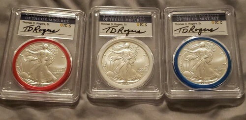 2022(W) PCGS MS70 シルバーイーグル、フ