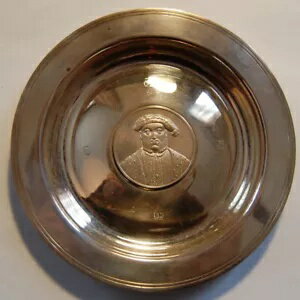 1973年-ヘンリー8世記念スターリングシルバー皿