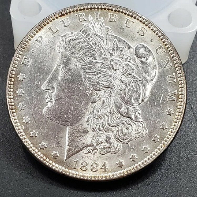 1884年 P $1 モルガン シルバー イーグル ドル コイン VAM 2A 部分 E 裏面 AU UNCについて