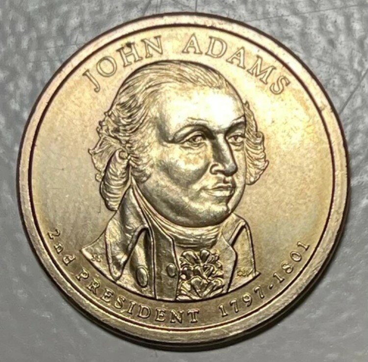 ジョン・アダムス 1797-1801 2007 p 1 ドル コイン E プルリバス UNUM ゴールド