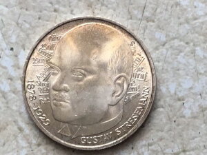 1978年ドイツ製フリードリヒ・エーベルト銀貨5マルクトーンゴールド&1/4ポンドワールドコインロット