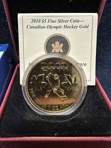 2010年 5ドル 純銀貨 - カナダオリンピックホッケー金貨