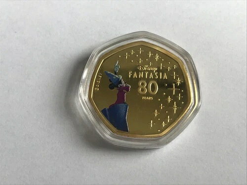 2020年 クック諸島 ファンタジア ドリームズ 金メッキ プルーフカラー 25セントコイン