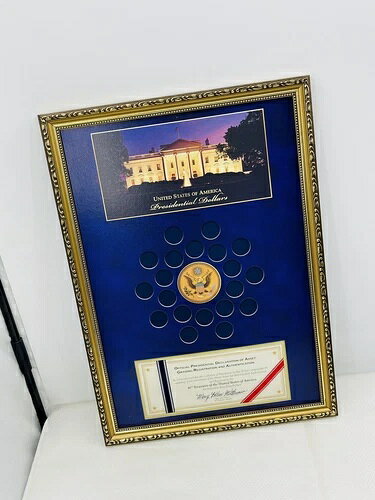 大統領公式コイン 金枠入り 真正証明書付き写真付き