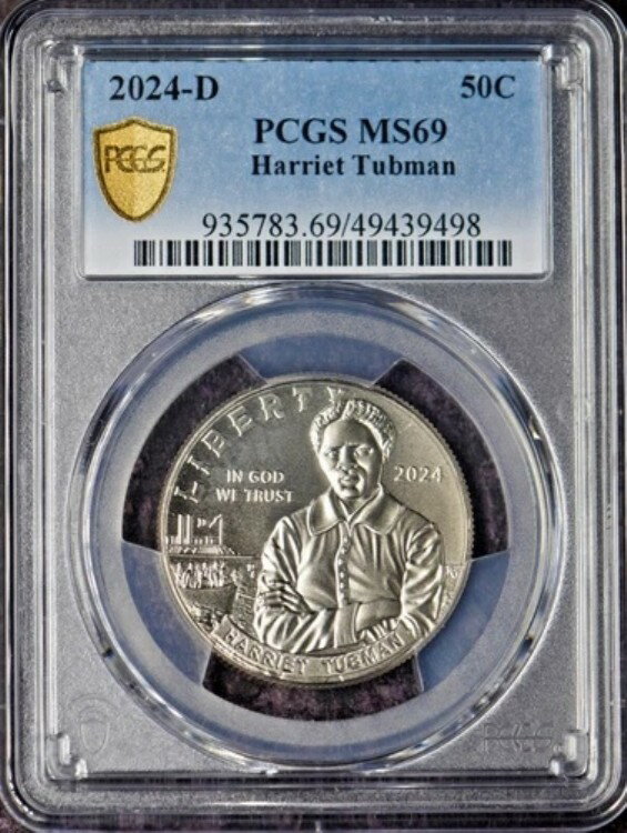 2024-D ハリエット・タブマン ハーフダラー PCGS MS69 ゴールドシールド - ?COINGIANTS?