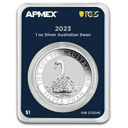 1ドル スワン オーストラリア MintDirect? プレミア PCGS FS 1オンス シルバー 2023