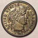1912-D バーバー シルバー ダイム チョイス ほぼ未使用 AU+ コイン #21066(3)