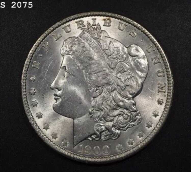 1900年 モルガン銀貨「GEM BU」*1点目以降は送料無料*