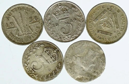 楽天WORLD RESOURCE【KING店】シルバーワールドコイン 5枚セット 本物コレクション ヴィンテージグループ お得ギフト i115646