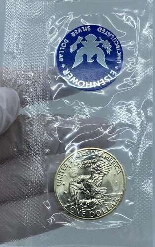 1972年 アイゼンハワー大統領 アポロ11号 月面着陸 シルバードルコイン i121277