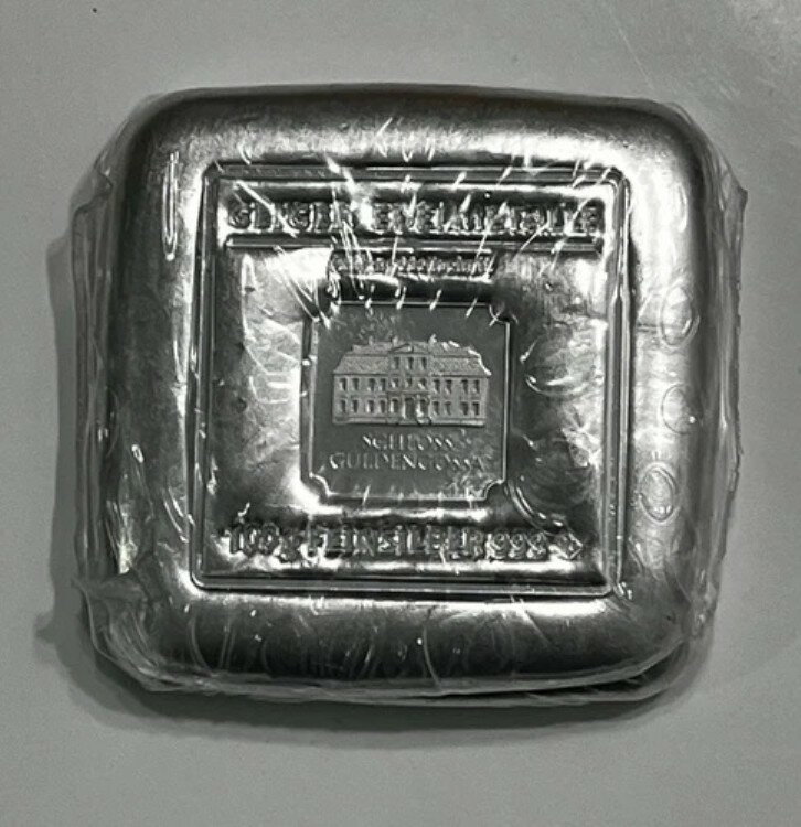 100グラム ガイガー エーデルメタル .9999 純銀スクエアキャストバー *未開封*