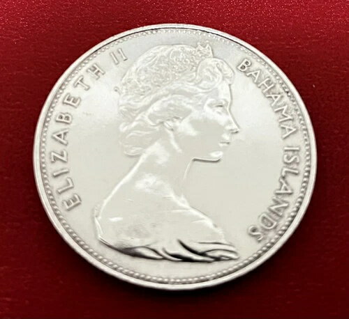 1966年 バハマ諸島 5ドル スターリングシルバー 帆船コイン 5ドル