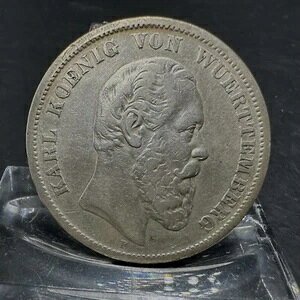 5 マルク 1876 F、銀貨、カール ケー