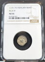 1235-70 ハンガリー シルバー ブラクト ベラ IV NGC AU 55 レア コイン ハイグレード|詳細画像
