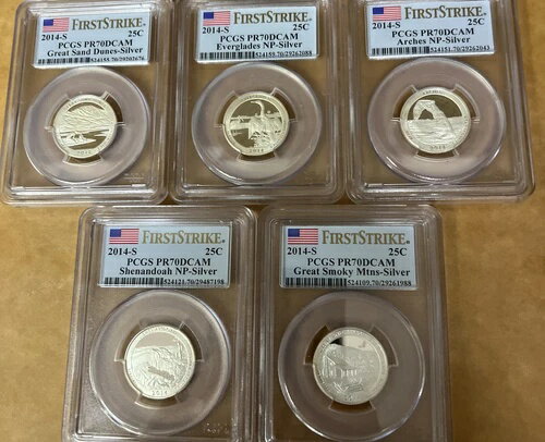 2014 S シルバー フルクォーターセッ