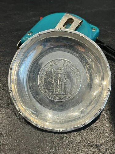 1930年 ロンドン 英国「貿易ドル」コイン皿 サミー スターリング